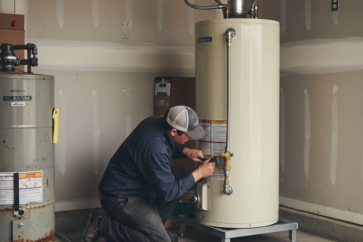 Water heater and shutoff valve replacement in Crown King